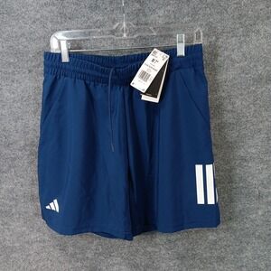 Adidas Training Shorts Navy Blue Climacool Three Stripes Athletic Short New Tags